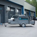 Vuokrataan tilava B-kortilla vedettävä paljukärry jopa 8-12 hengelle!