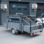 Vuokrataan tilava B-kortilla vedettävä paljukärry jopa 8-12 hengelle!